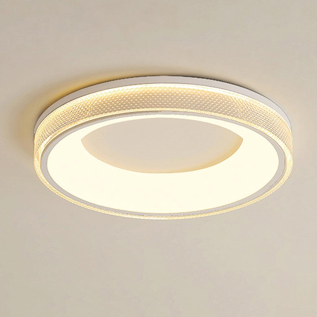 Liroxen lampa sufitowa okrągła wklęsła minimalistyczna ciepła