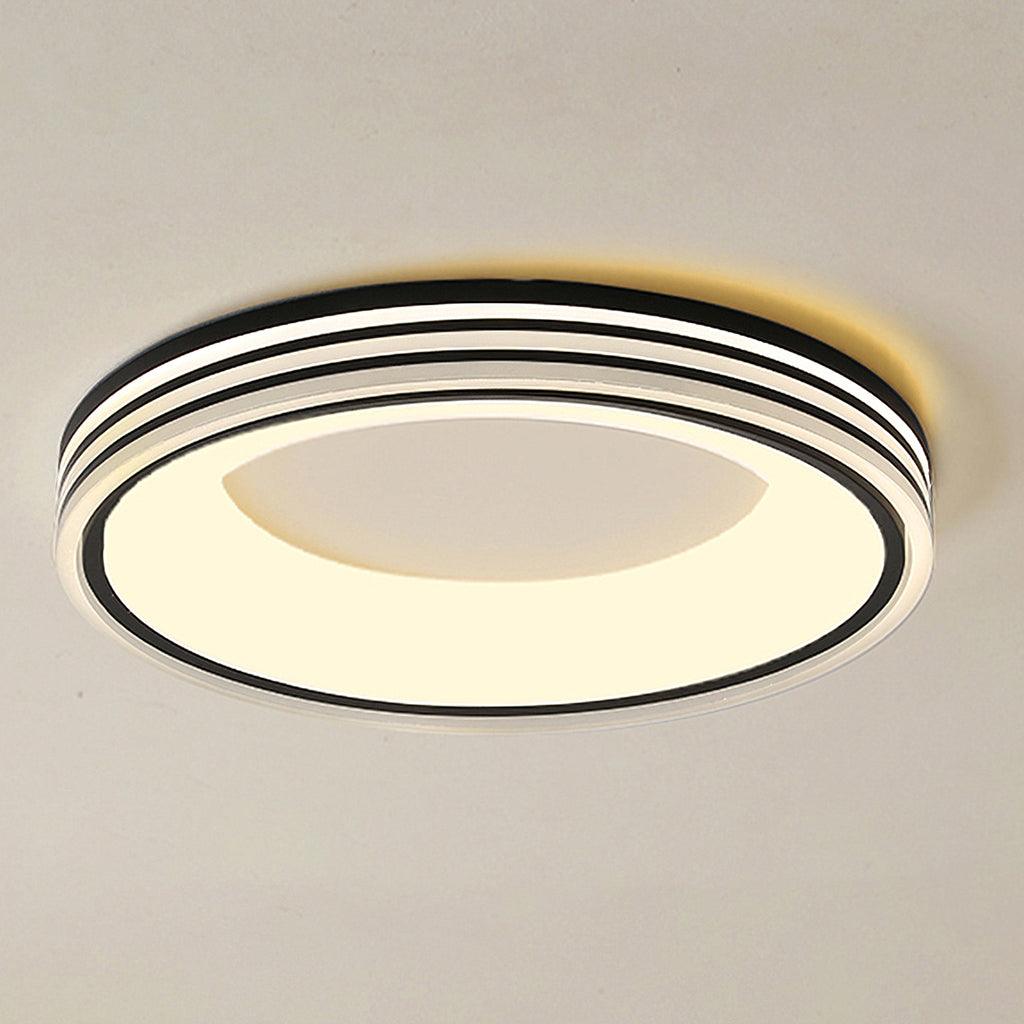 Liroxen lampa sufitowa okrągła wklęsła minimalistyczna ciepła