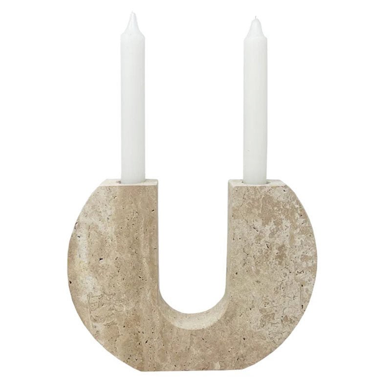 Stone Reliquary żyrandol z kamienia travertynowego