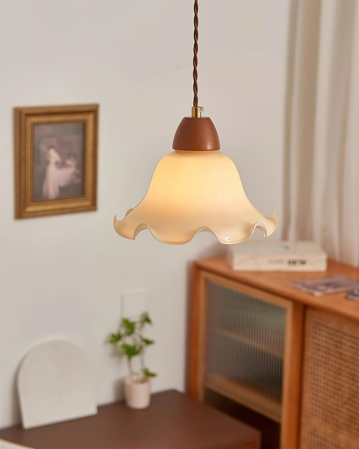 Glyna wisiorkowa lampa wisząca