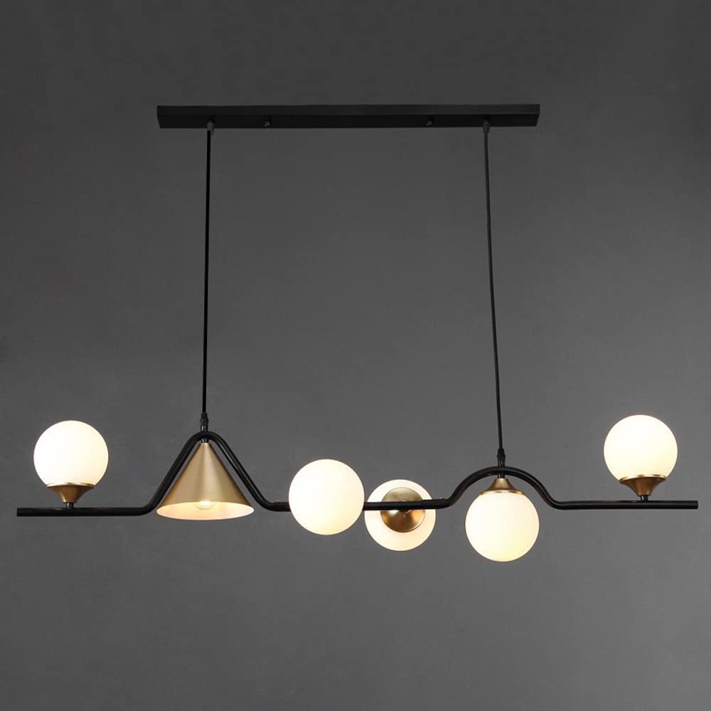 Arisha nowoczesna lampa wisząca LED czarny/złoty szkło salon/sypialnia