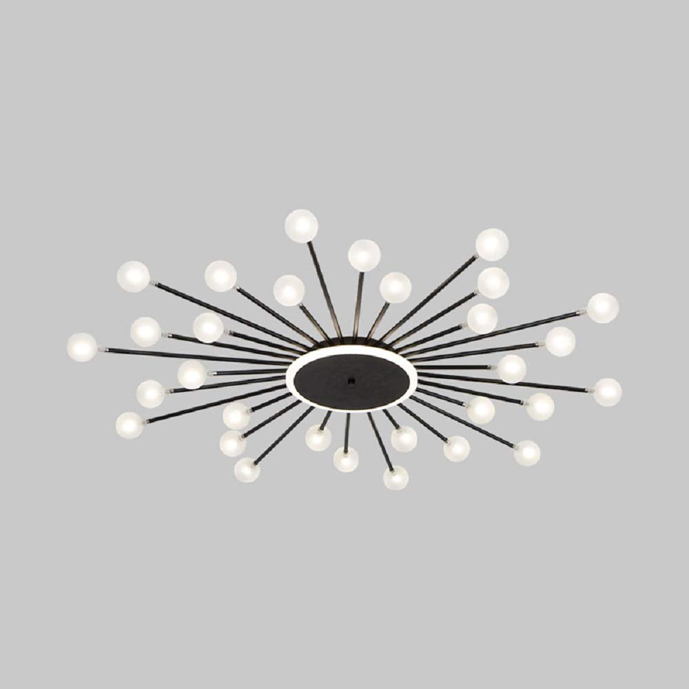 Arisha nordycka lampa sufitowa montowana bezpośrednio LED złoto/czarny metal salon