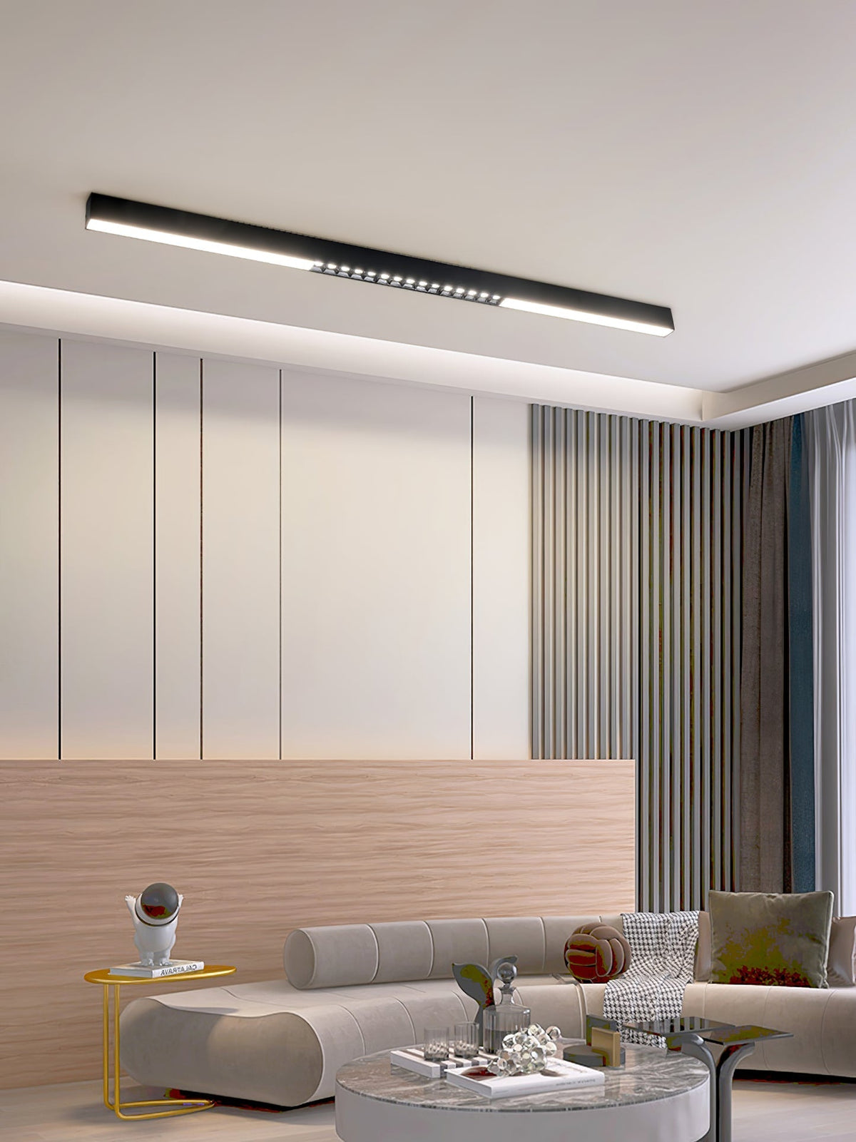Line nowoczesna lampa sufitowa wisząca z aluminium