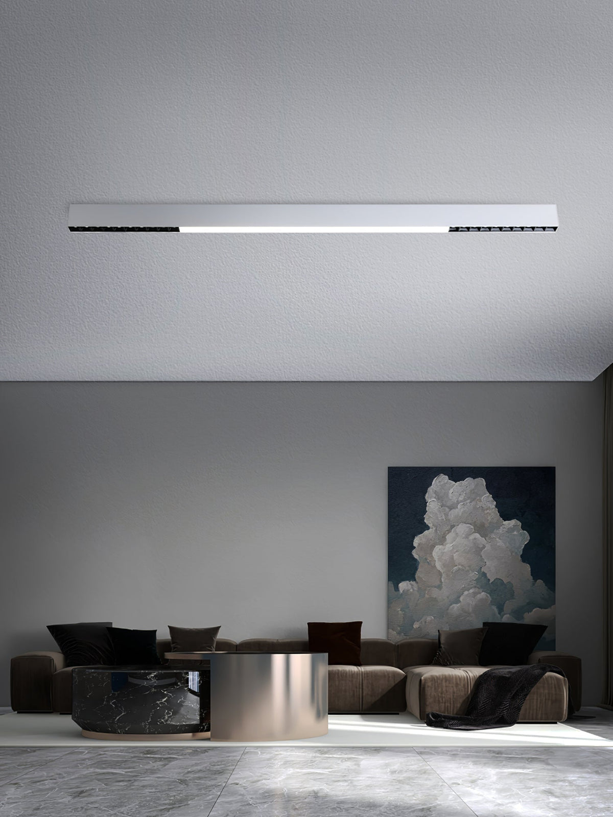 Line nowoczesna lampa sufitowa wisząca z aluminium