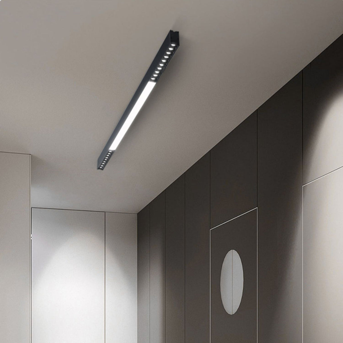 Line nowoczesna lampa sufitowa wisząca z aluminium