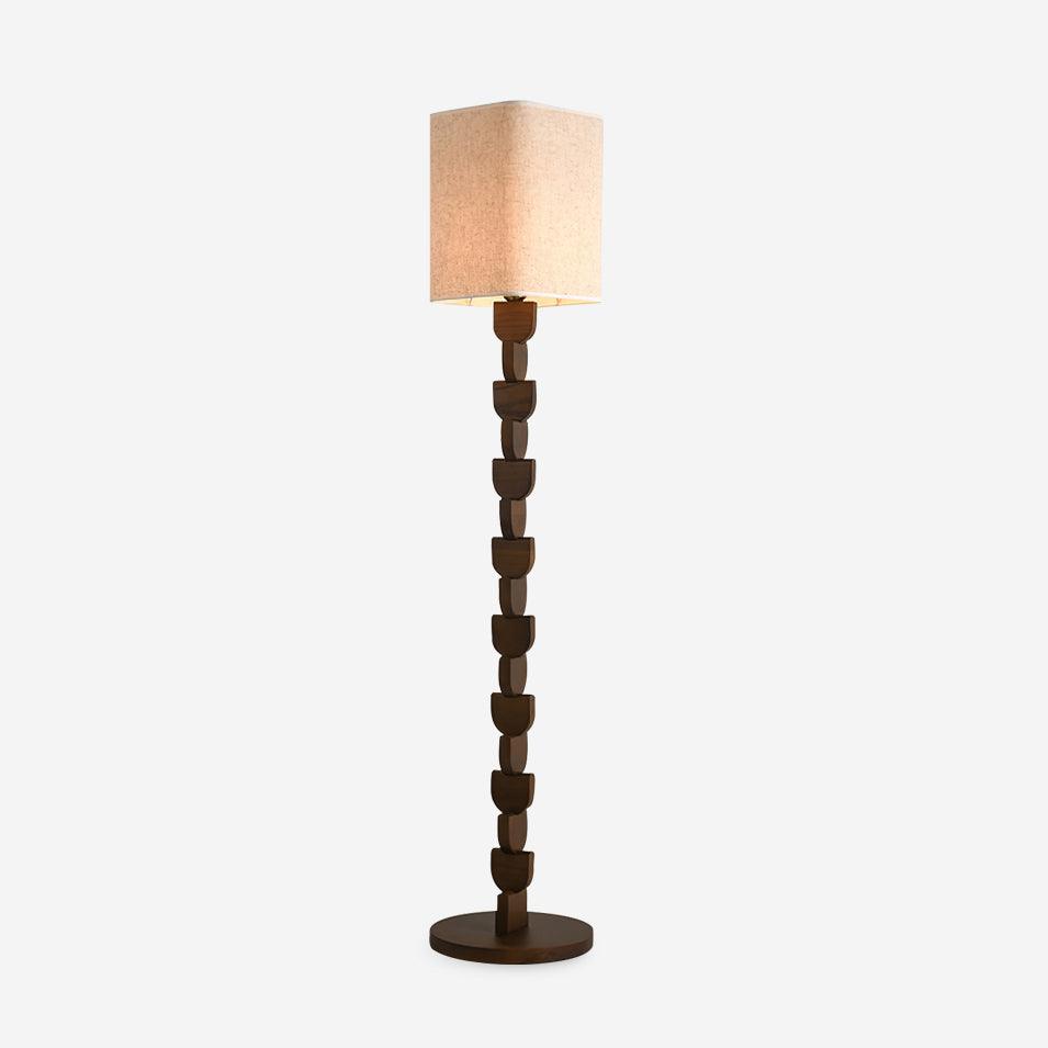 Rinoreria lampa stojąca z drewna