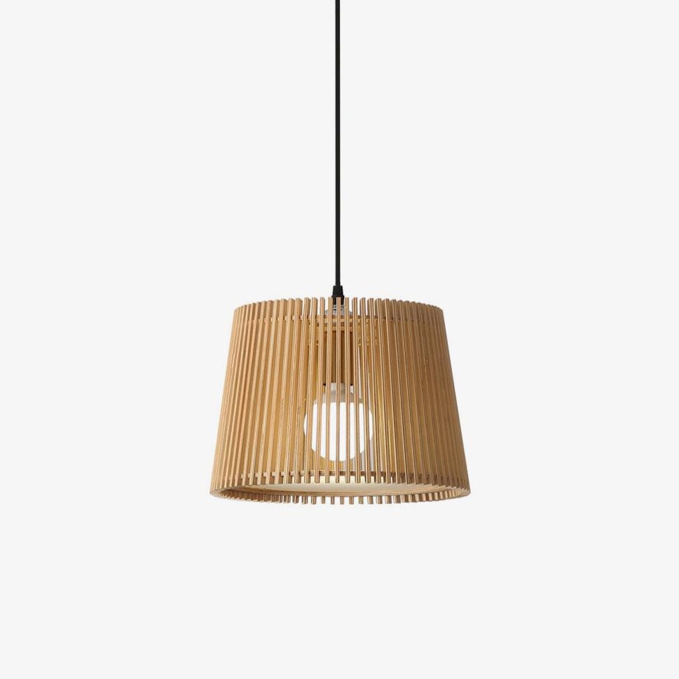 Clou wisząca lampa retro z drewna