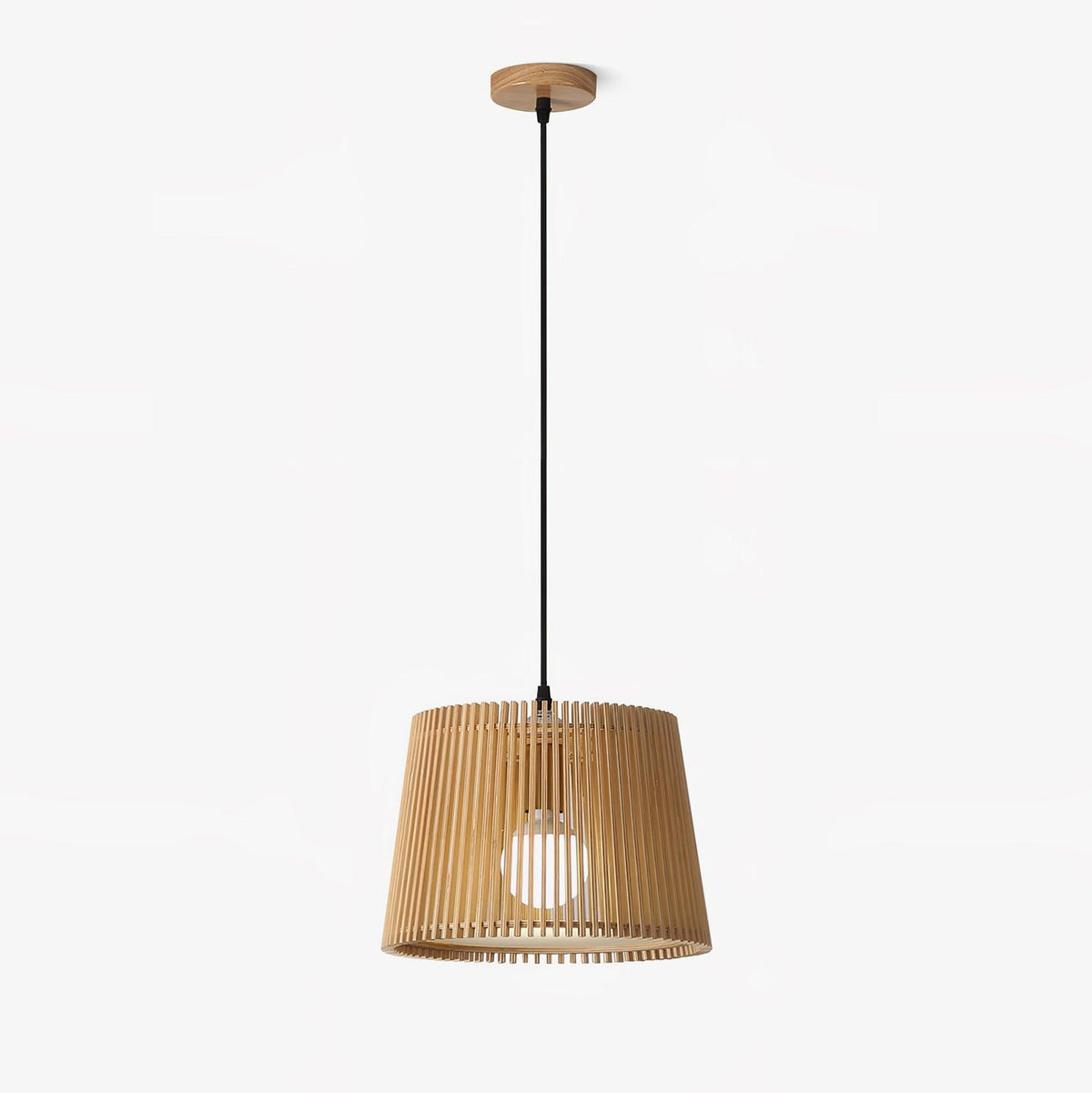 Clou wisząca lampa retro z drewna