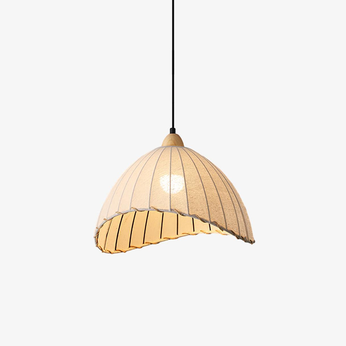 Shell minimalistyczna lampa wisząca ze szkła
