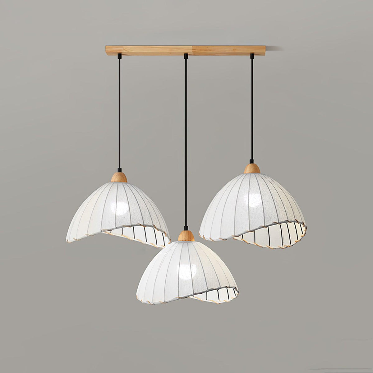 Shell minimalistyczna lampa wisząca ze szkła