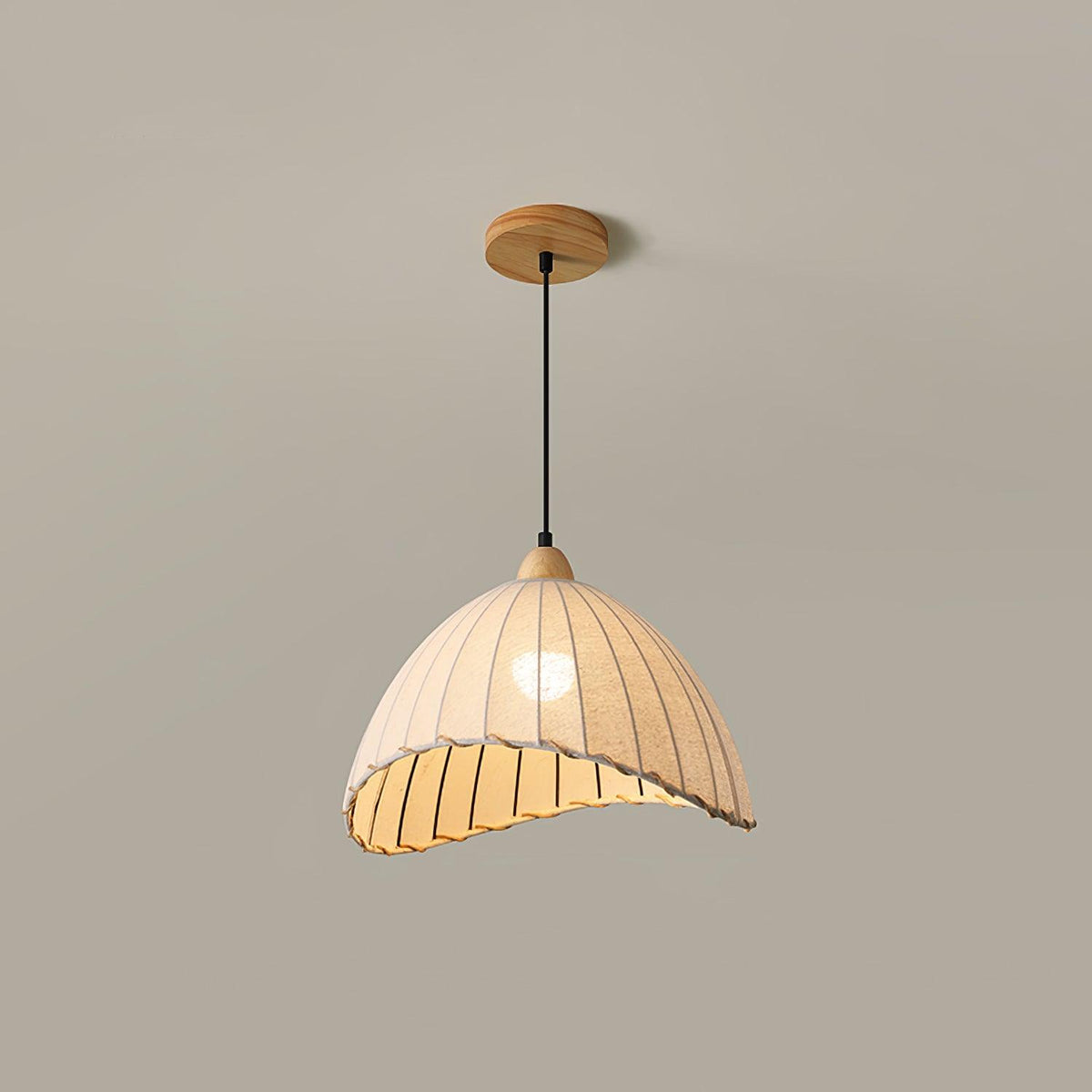 Shell minimalistyczna lampa wisząca ze szkła