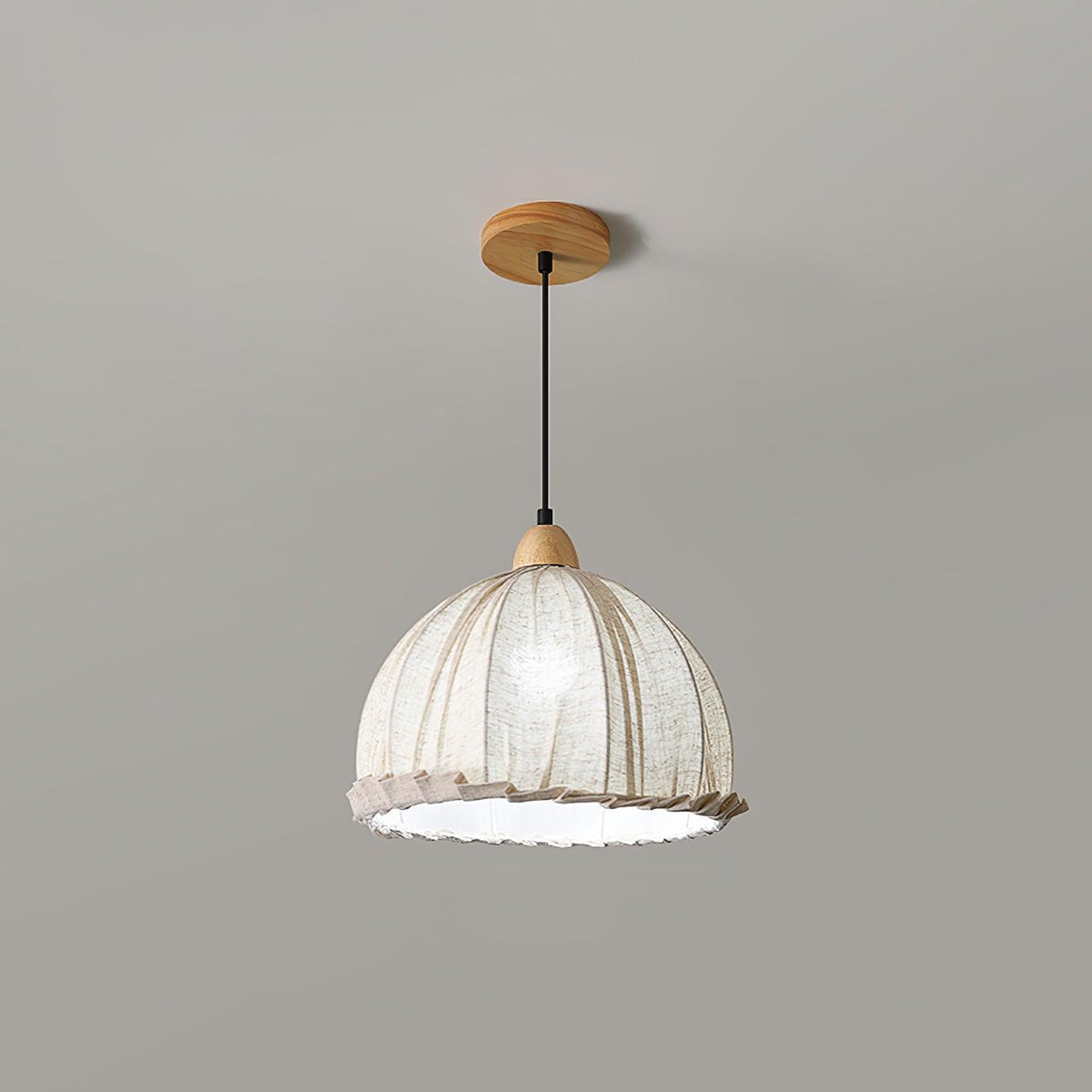 Shell minimalistyczna lampa wisząca ze szkła
