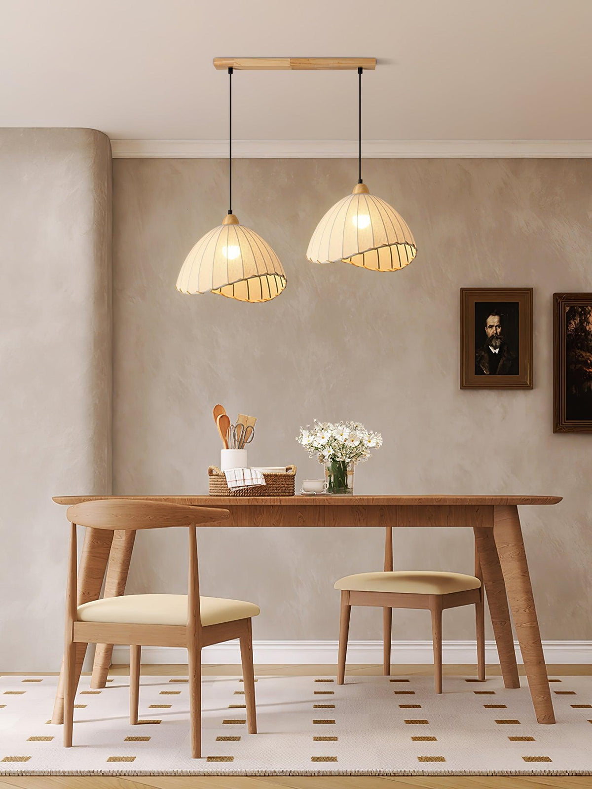 Shell minimalistyczna lampa wisząca ze szkła