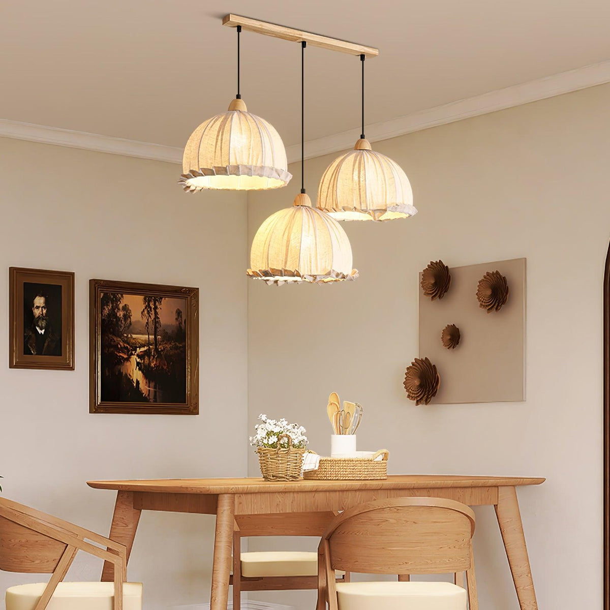 Shell minimalistyczna lampa wisząca ze szkła