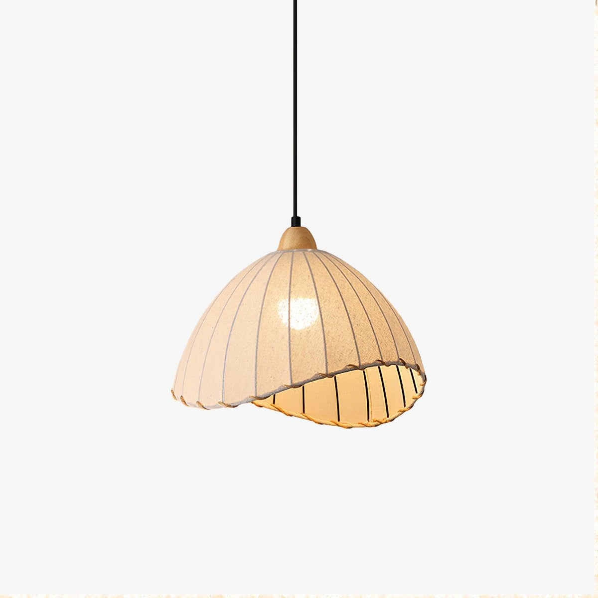 Shell minimalistyczna lampa wisząca ze szkła