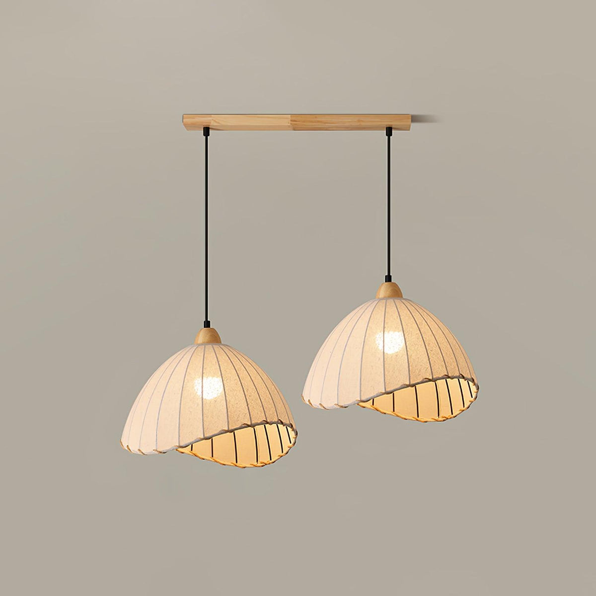 Shell minimalistyczna lampa wisząca ze szkła