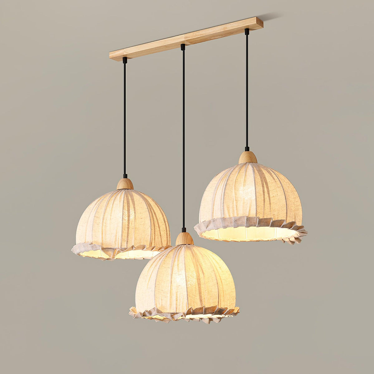 Shell minimalistyczna lampa wisząca ze szkła