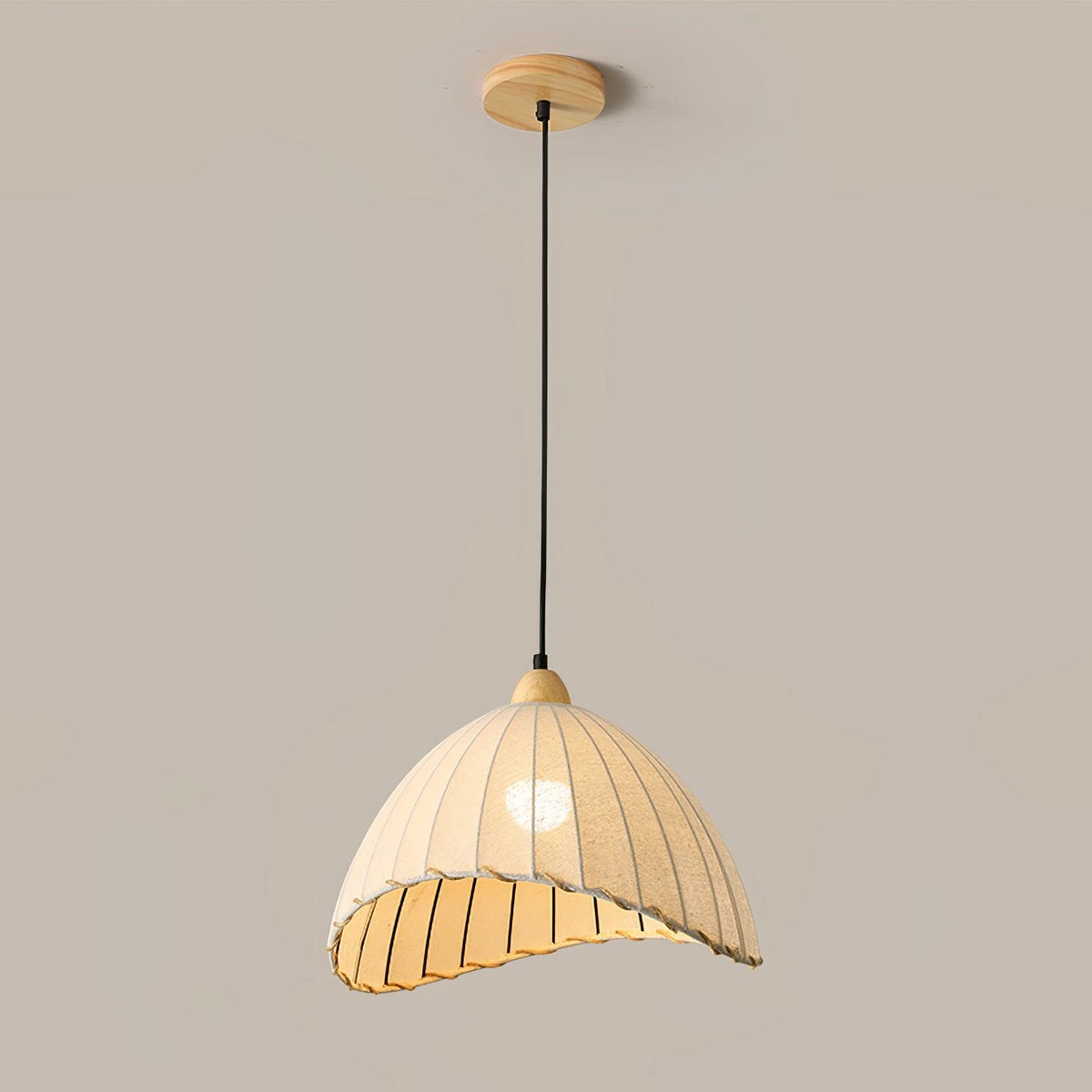 Shell minimalistyczna lampa wisząca ze szkła