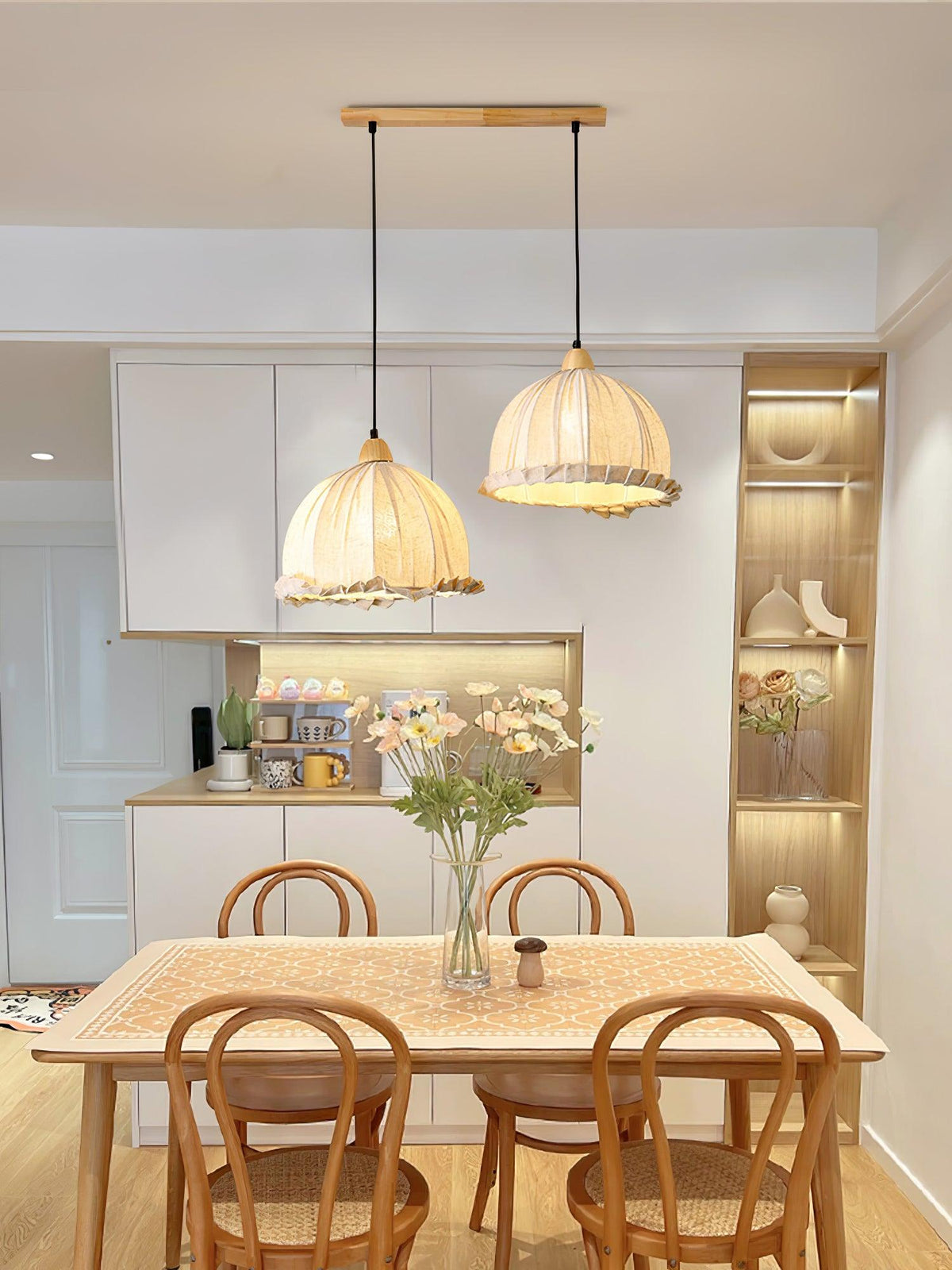 Shell minimalistyczna lampa wisząca ze szkła