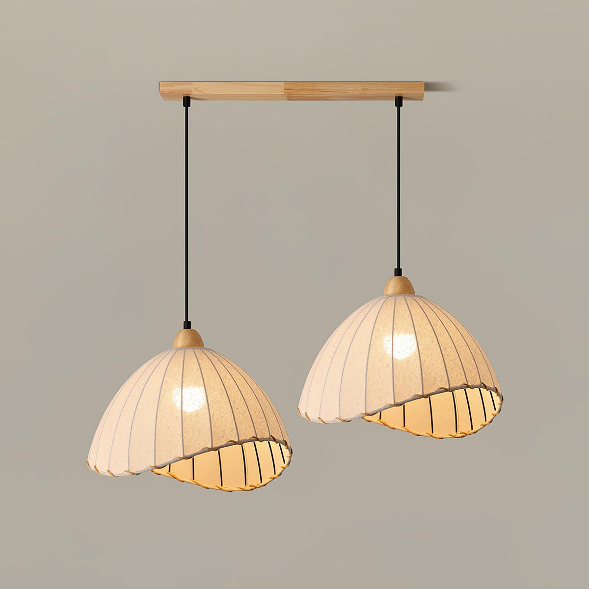 Shell minimalistyczna lampa wisząca ze szkła