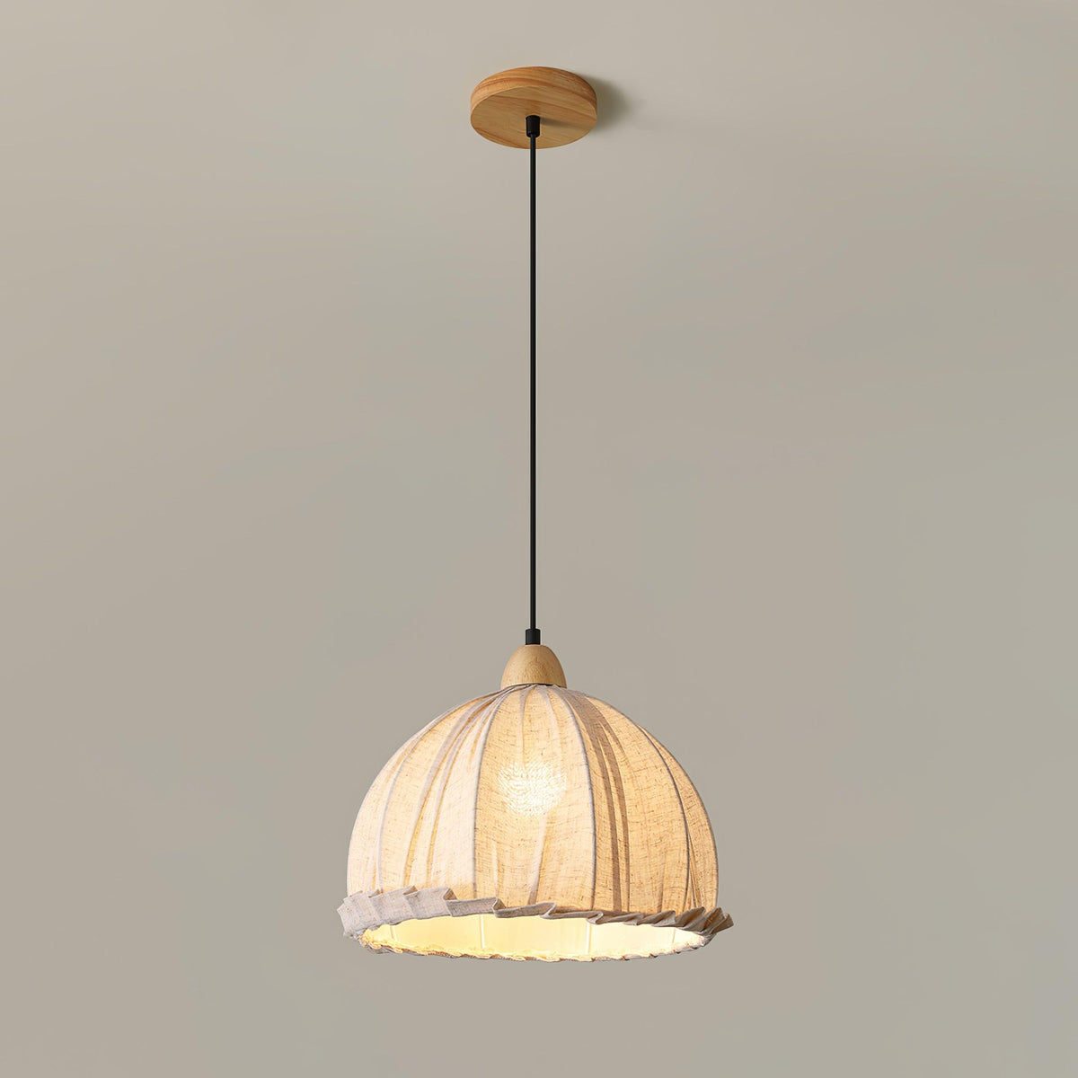 Shell minimalistyczna lampa wisząca ze szkła
