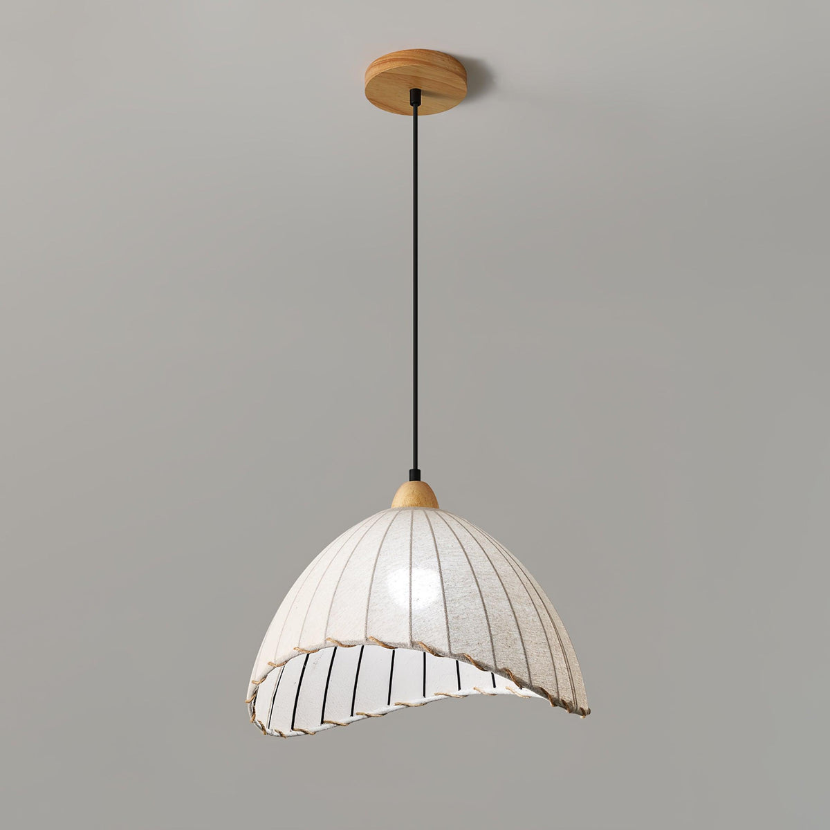 Shell minimalistyczna lampa wisząca ze szkła