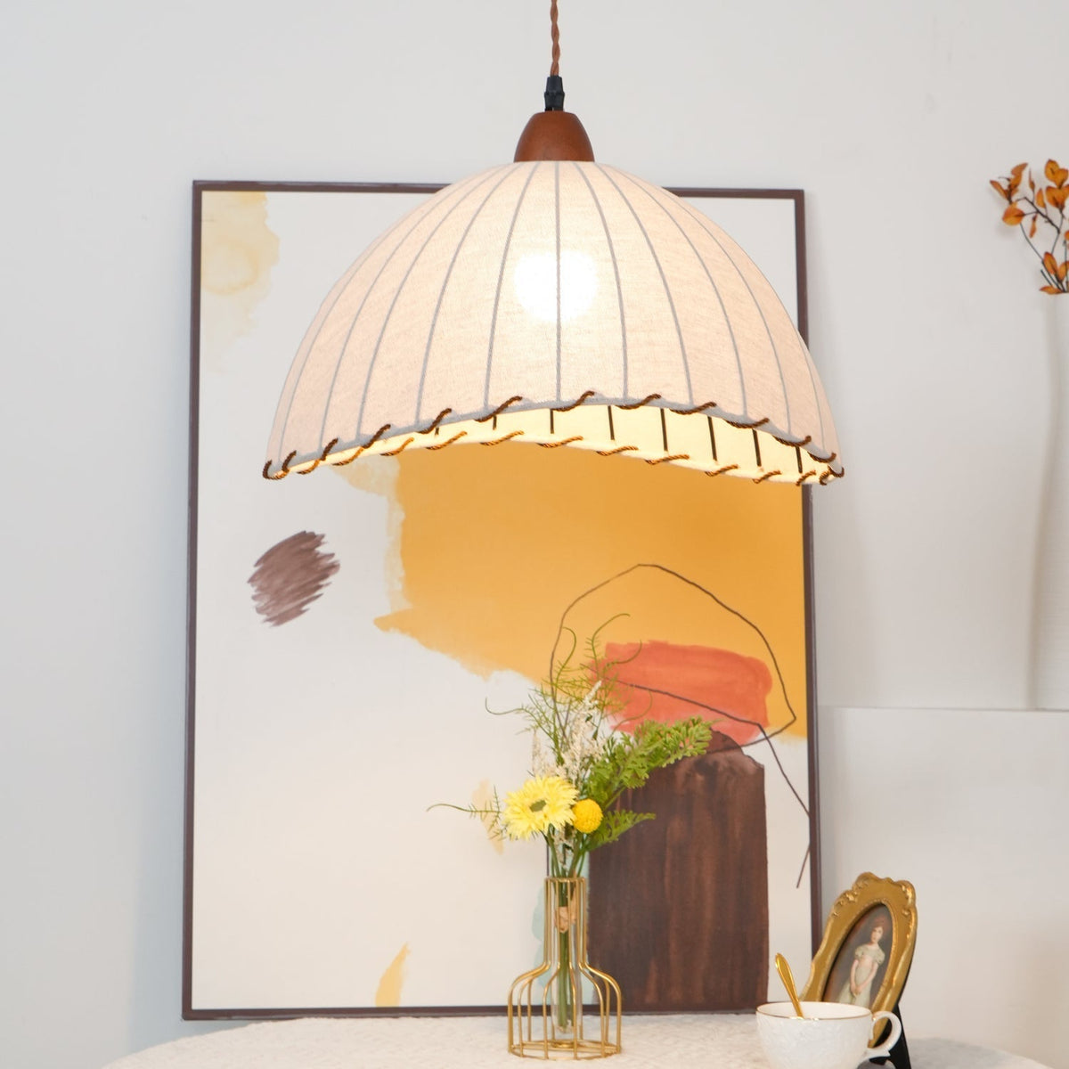 Shell minimalistyczna lampa wisząca ze szkła