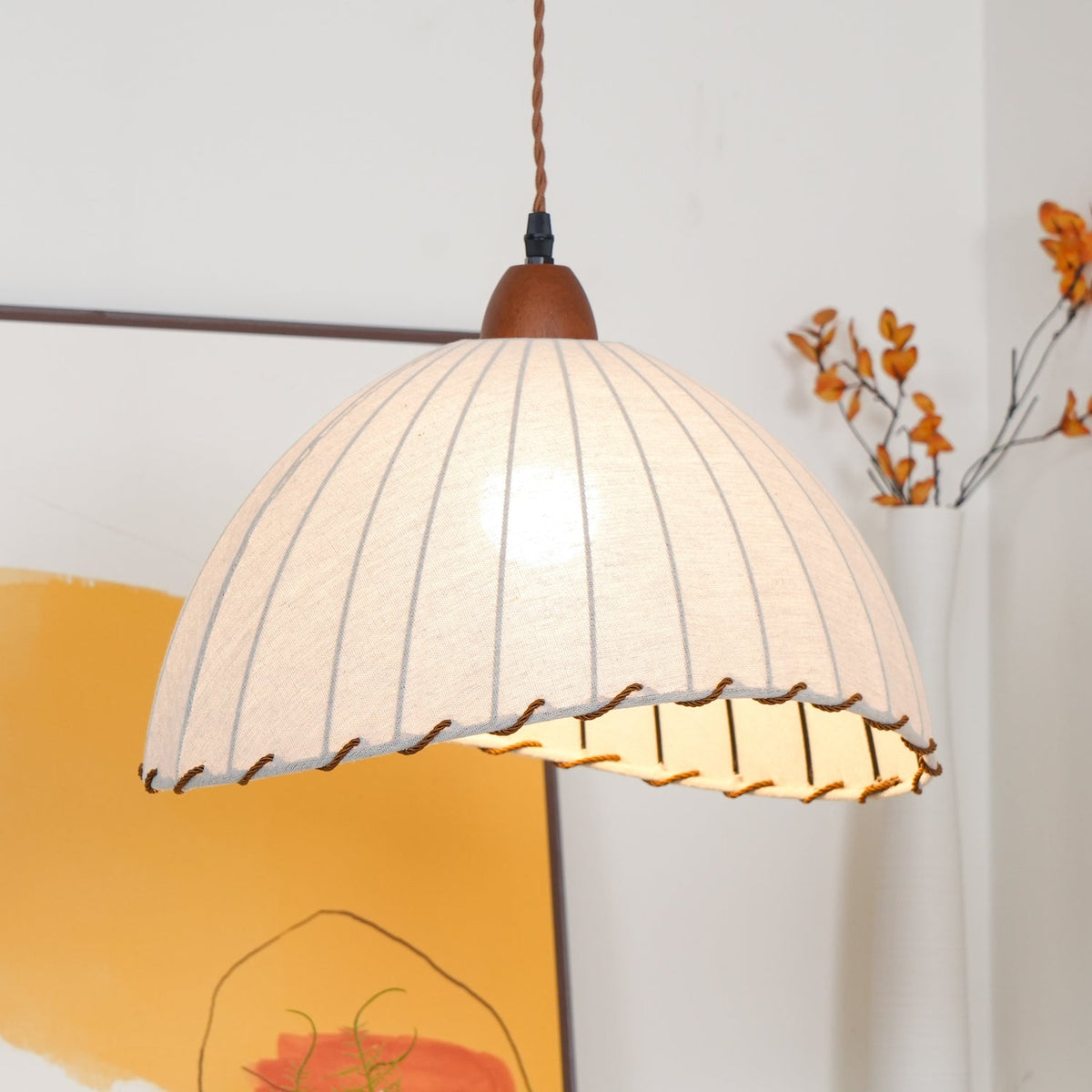 Shell minimalistyczna lampa wisząca ze szkła