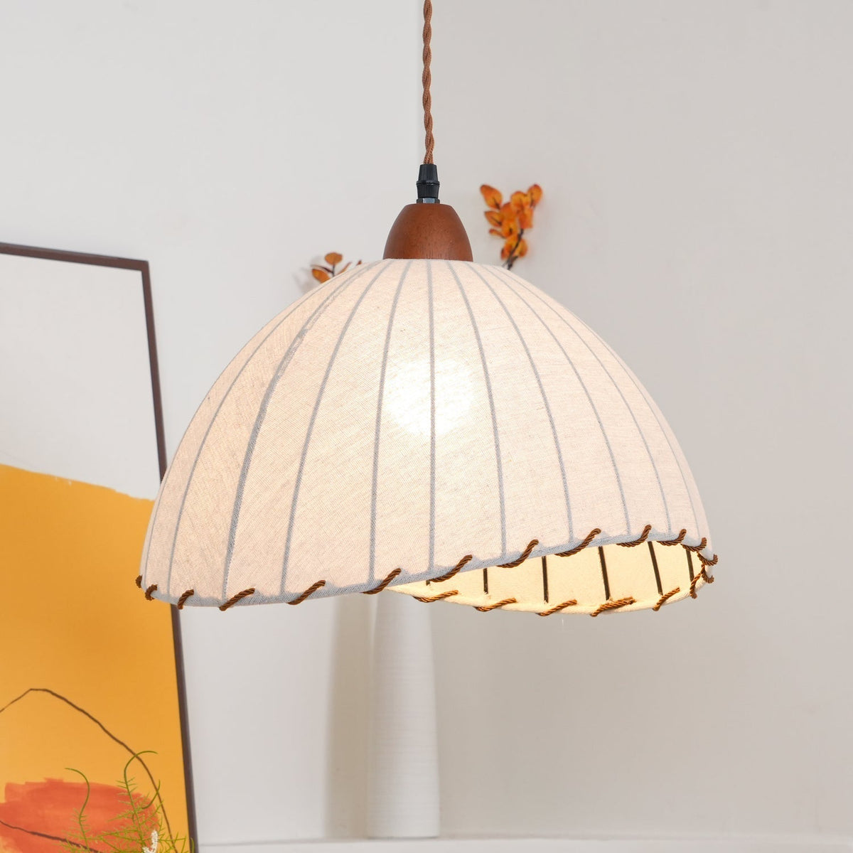 Shell minimalistyczna lampa wisząca ze szkła