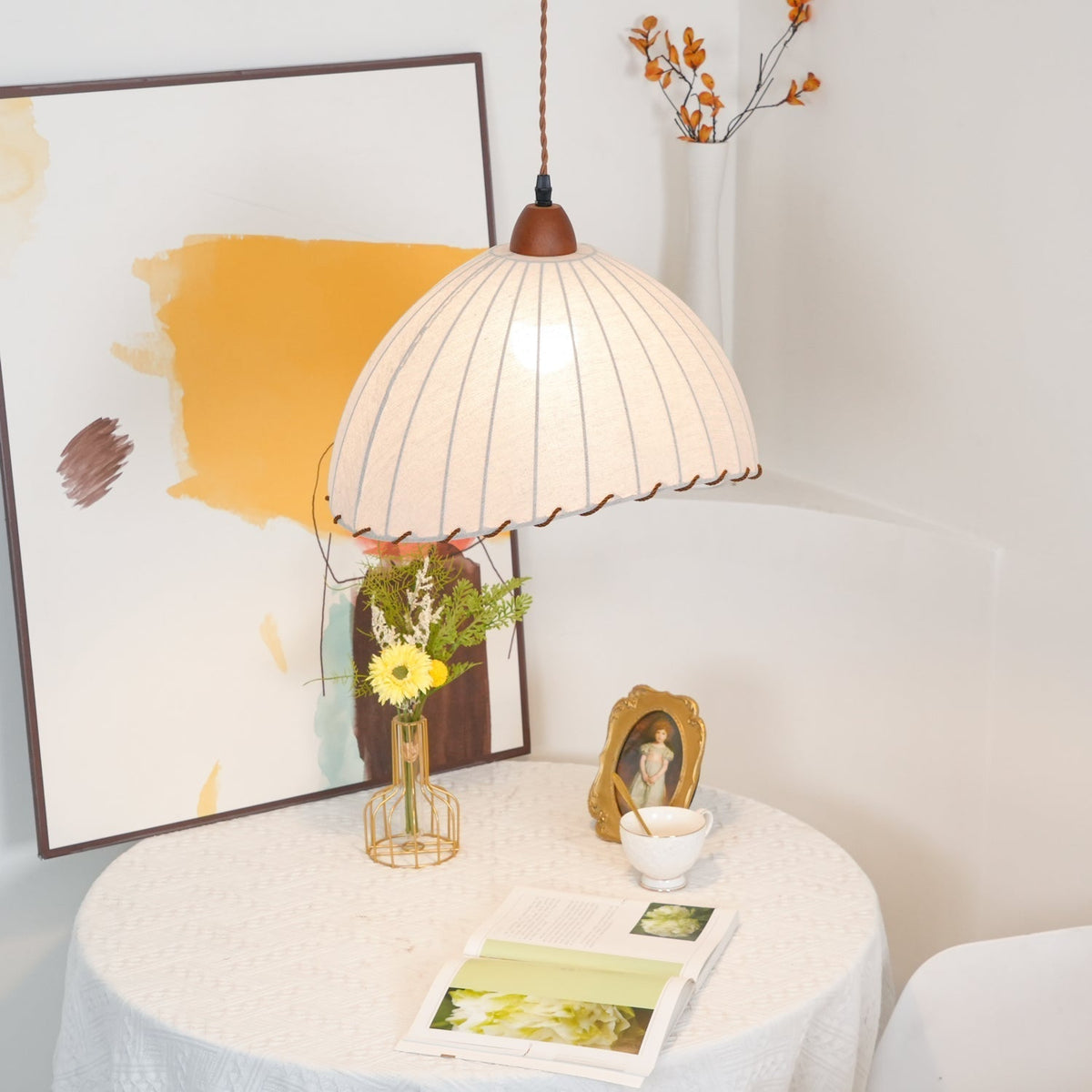Shell minimalistyczna lampa wisząca ze szkła