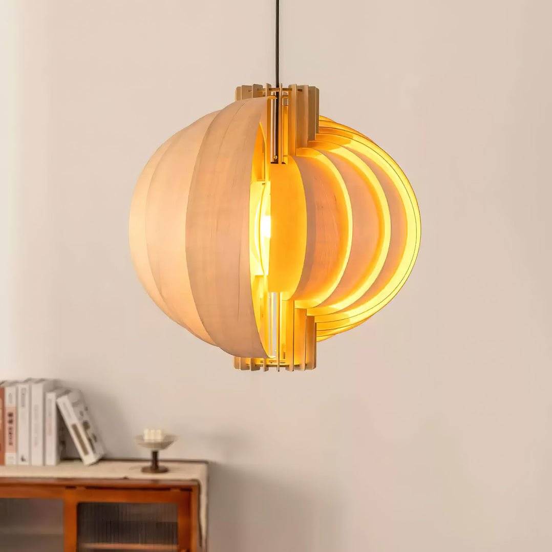 Ivraeus Premium Elegance Ring drewniana lampa wisząca