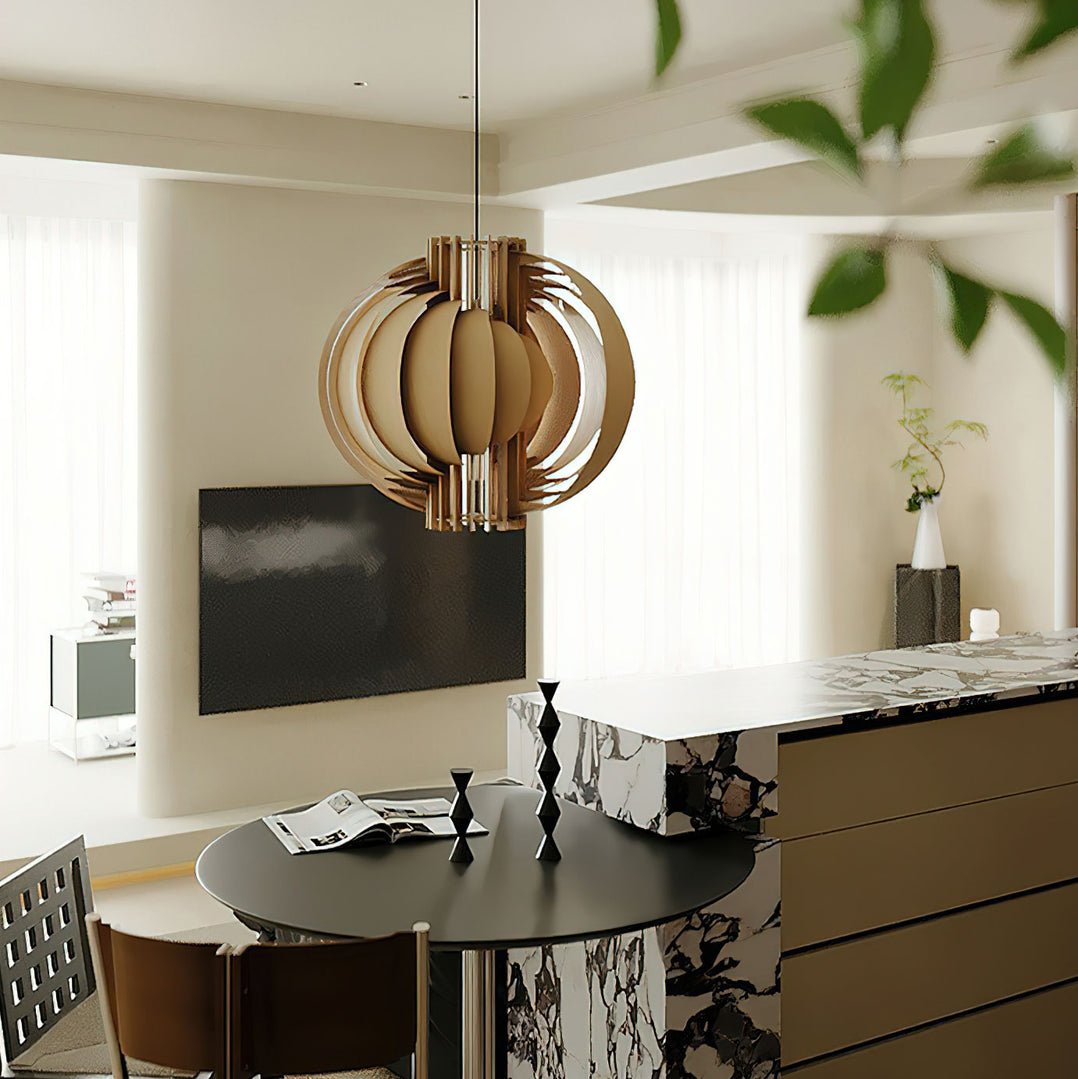 Ivraeus Premium Elegance Ring drewniana lampa wisząca