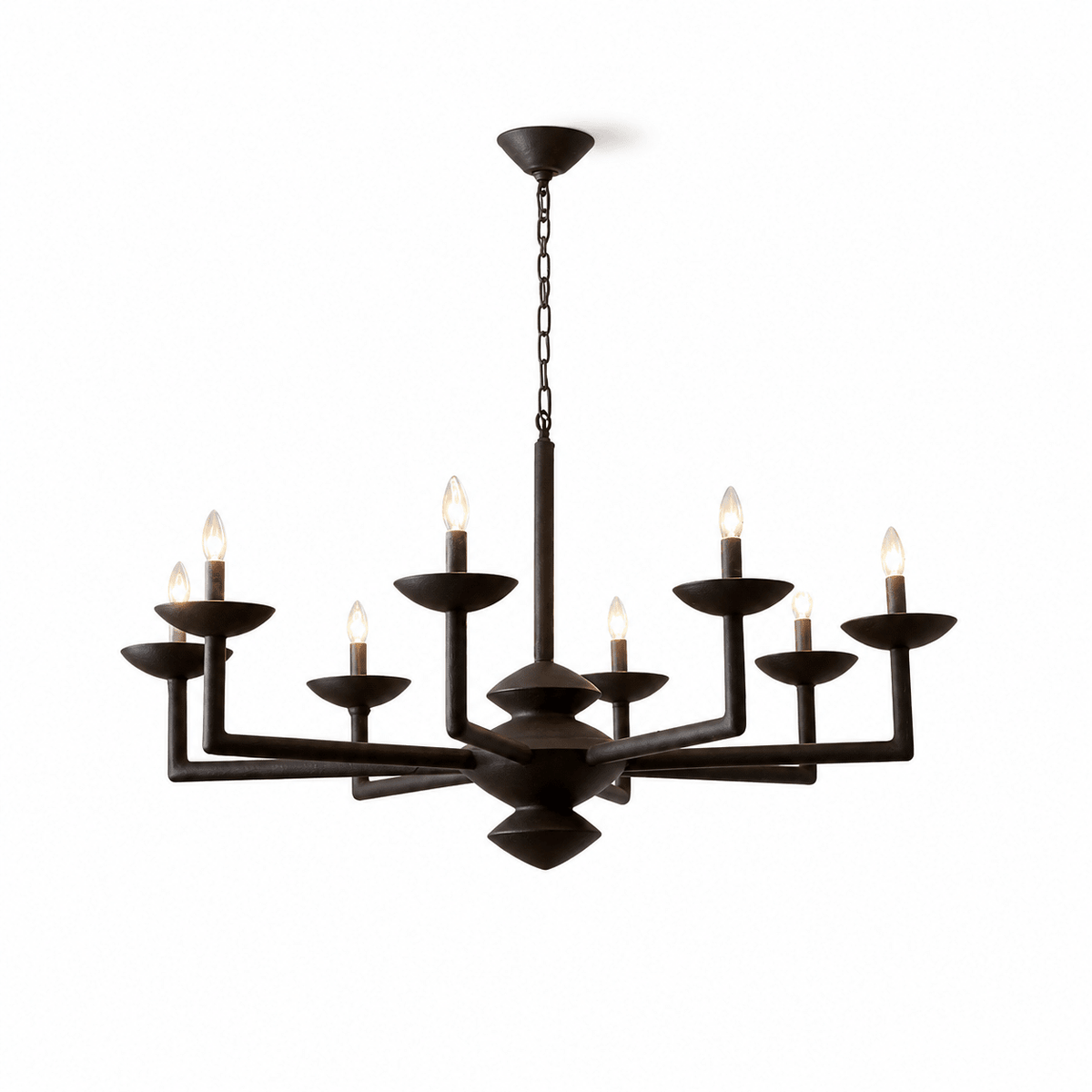 Sculptural Plaster Candelabra żyrandol