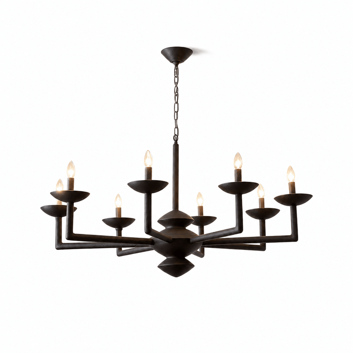 Sculptural Plaster Candelabra żyrandol