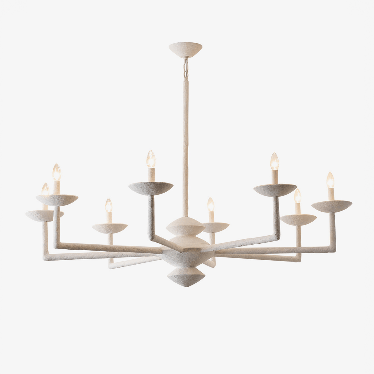 Sculptural Plaster Candelabra żyrandol