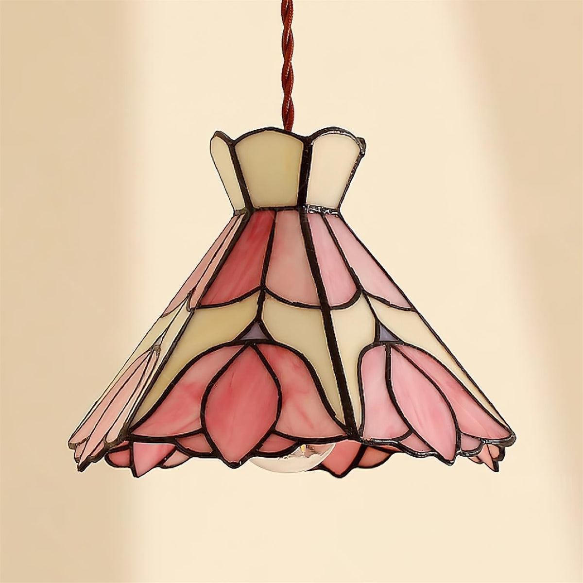 Rose lampa wisząca ze szkła