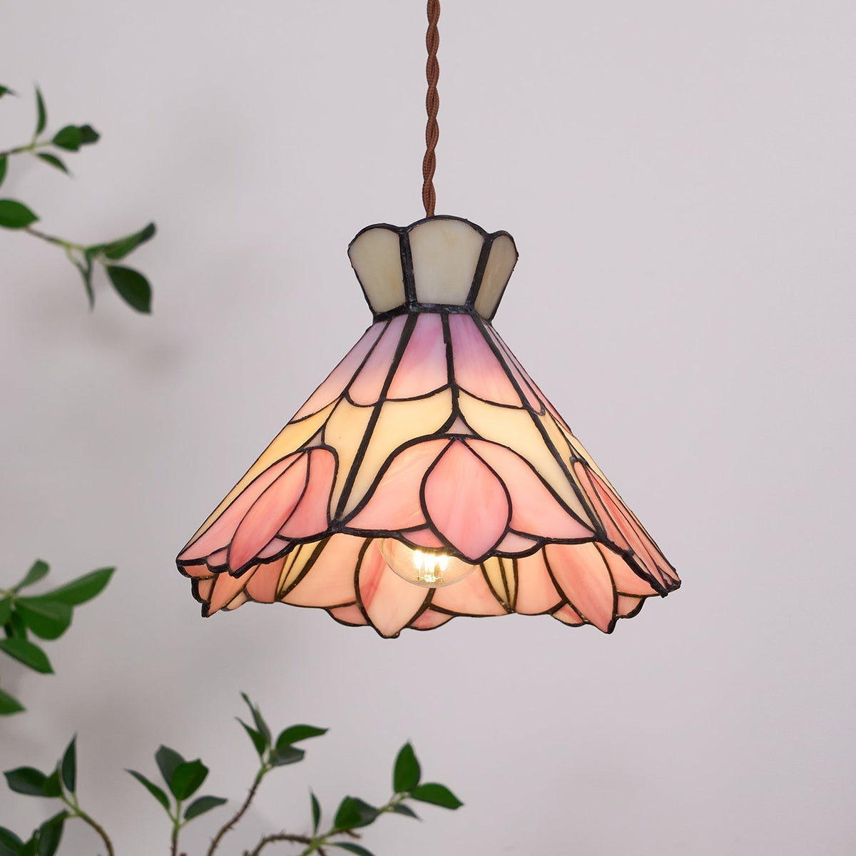 Rose lampa wisząca ze szkła