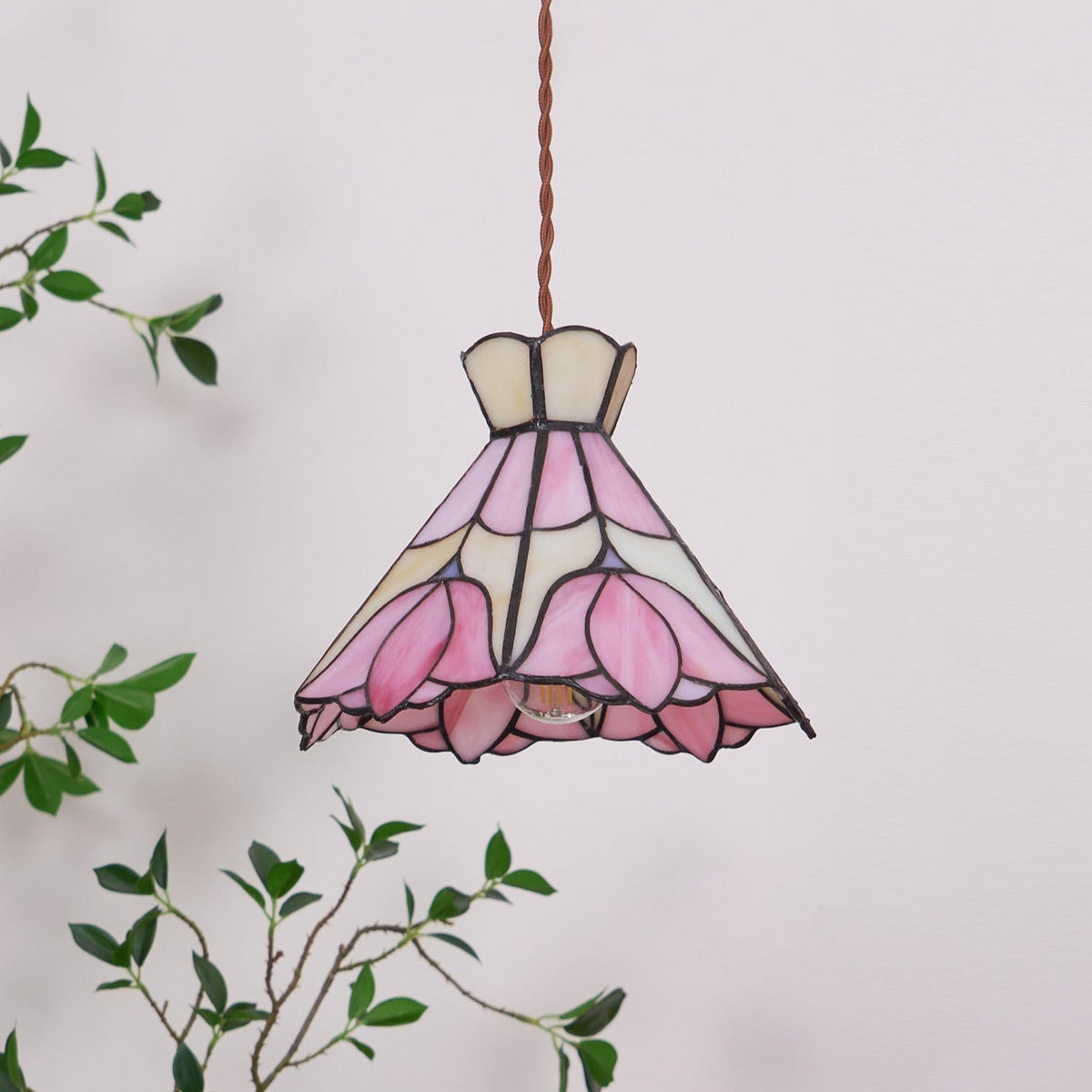 Rose lampa wisząca ze szkła