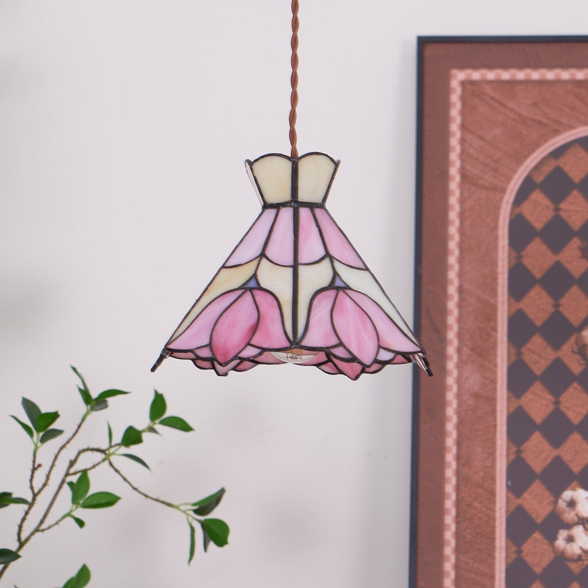 Rose lampa wisząca ze szkła