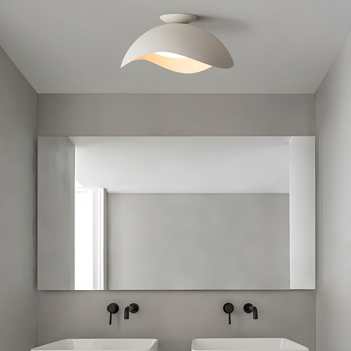Myox lampa sufitowa w kształcie miski z falami