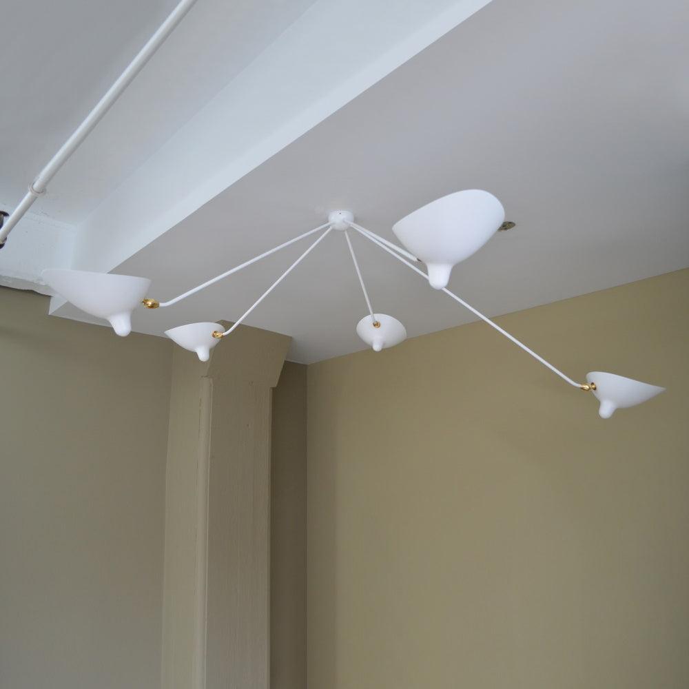Elaoraine lampa sufitowa trzyramienna czarna rzeźbiarska