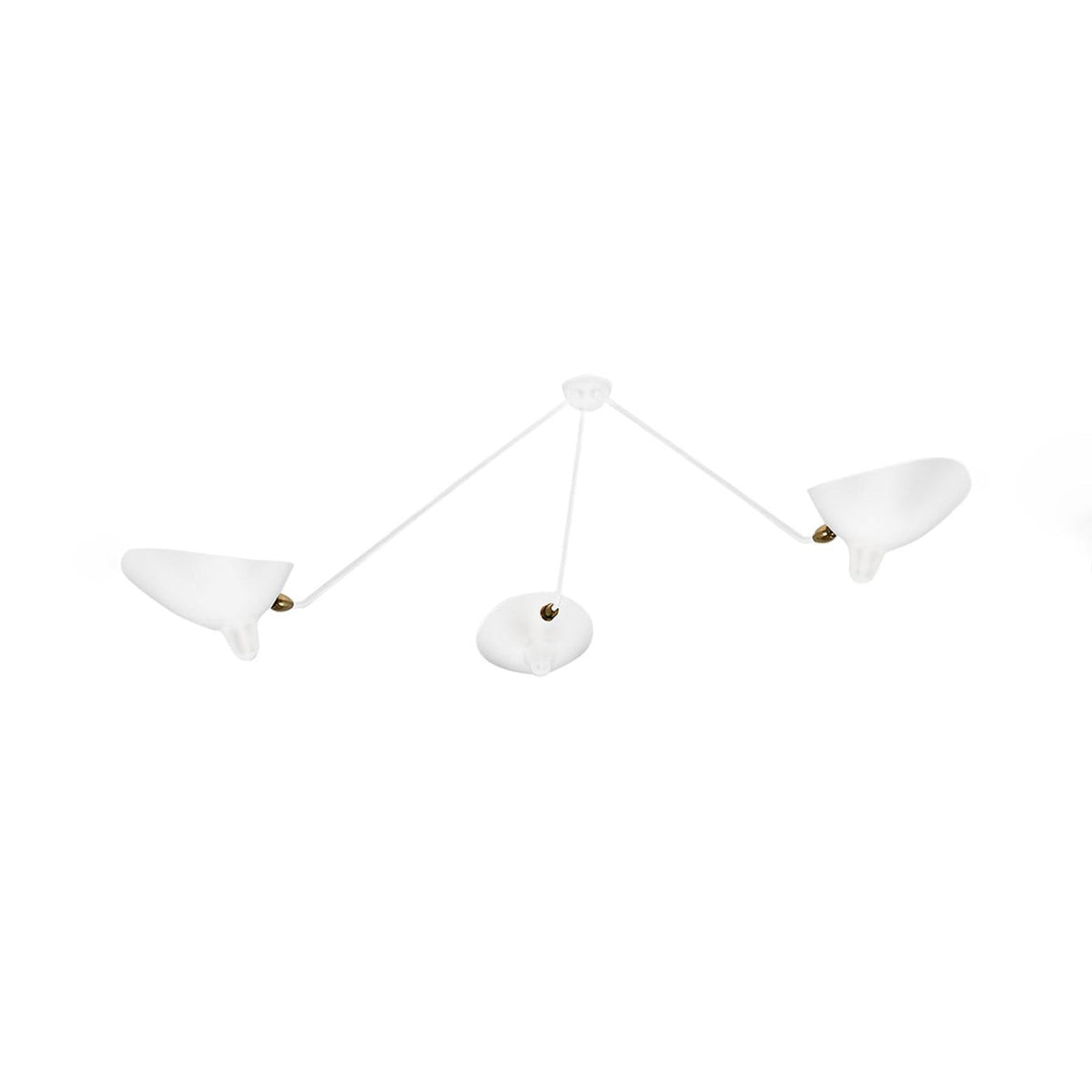 Elaoraine lampa sufitowa trzyramienna czarna rzeźbiarska