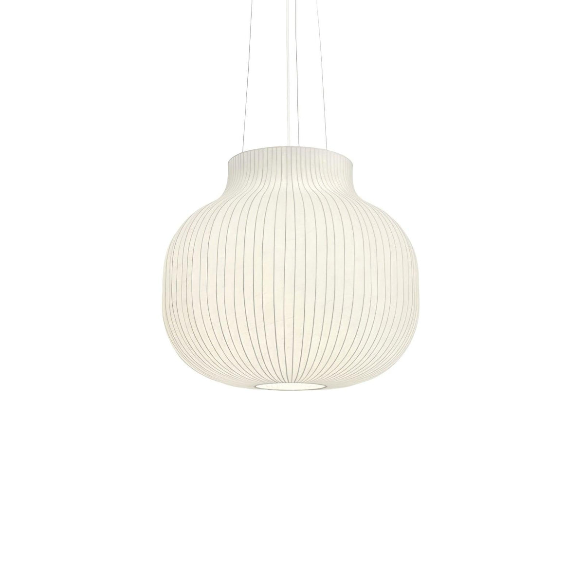 Teriivora lampa wisząca ze szkła jedwabnego o fakturze