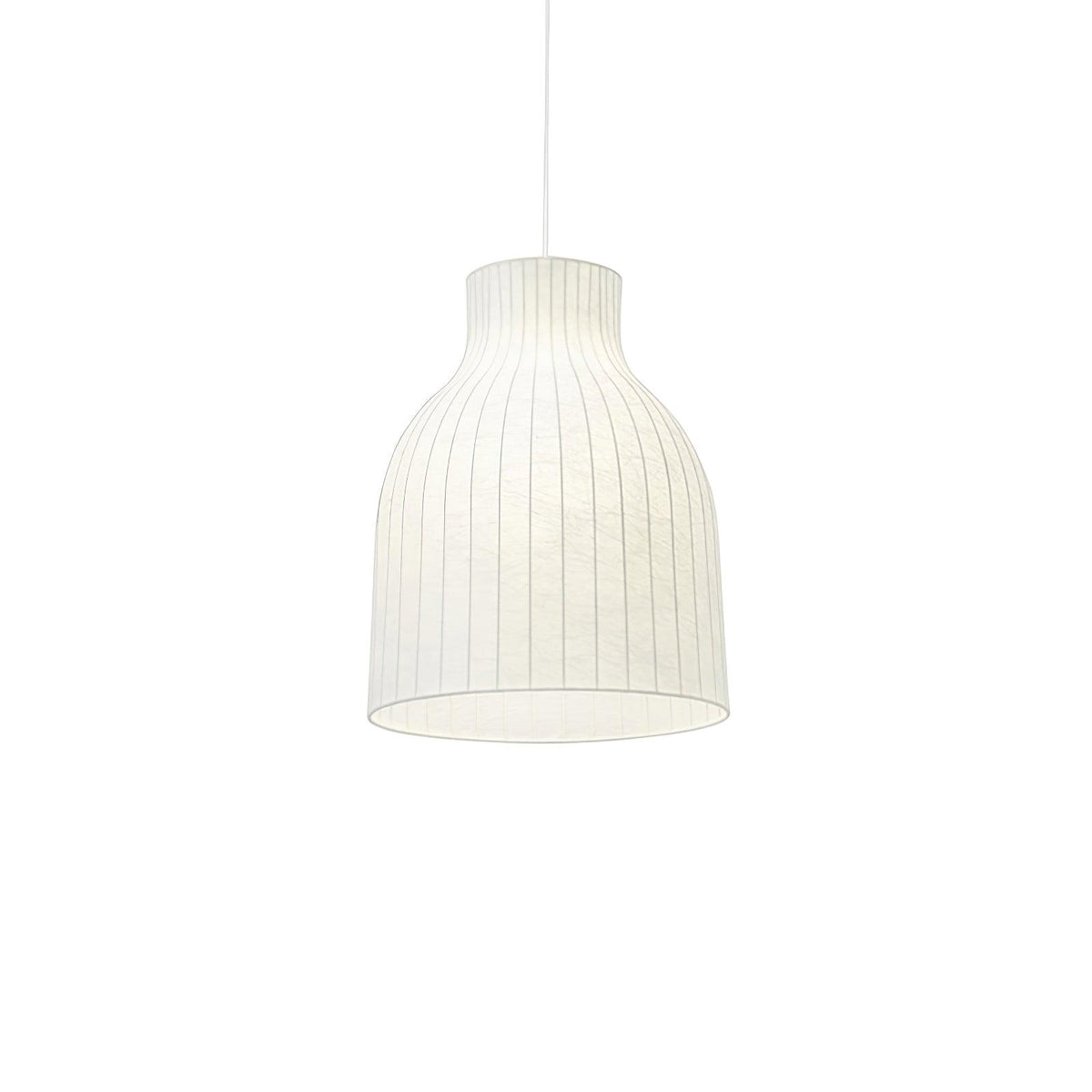Teriivora lampa wisząca ze szkła jedwabnego o fakturze