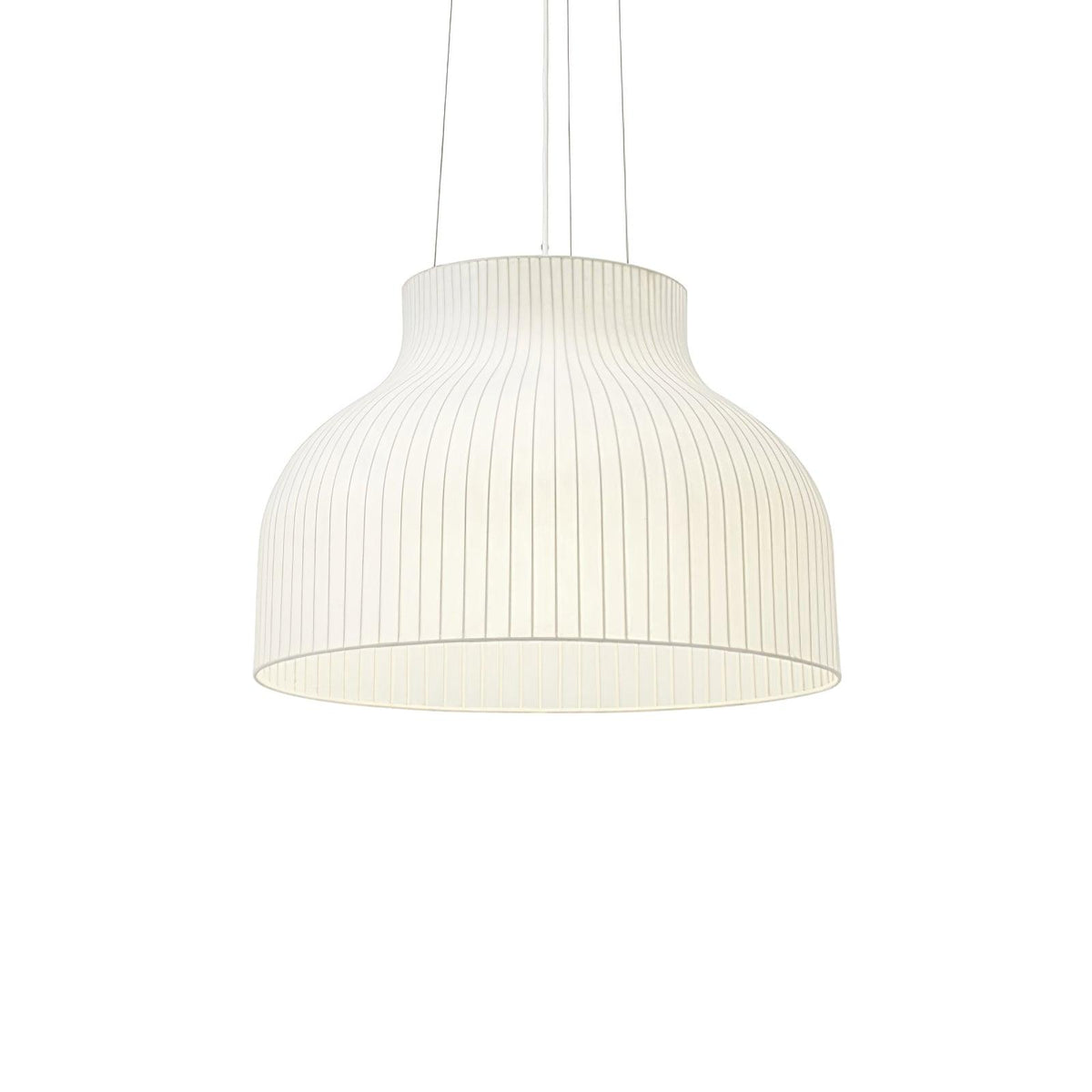 Teriivora lampa wisząca ze szkła jedwabnego o fakturze
