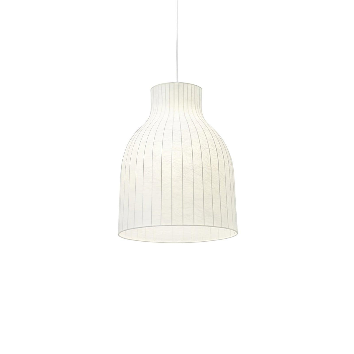 Teriivora lampa wisząca ze szkła jedwabnego o fakturze