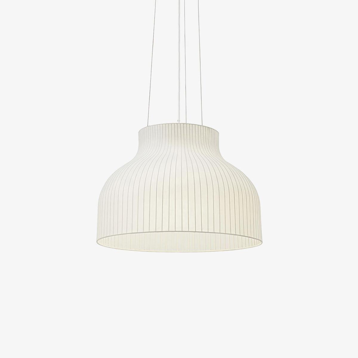 Teriivora lampa wisząca ze szkła jedwabnego o fakturze