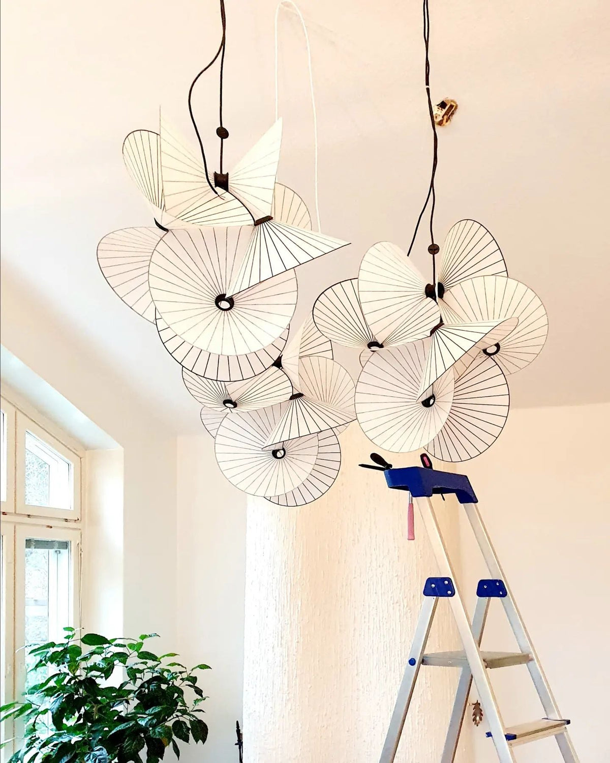 Florielle lampa wisząca z płótna