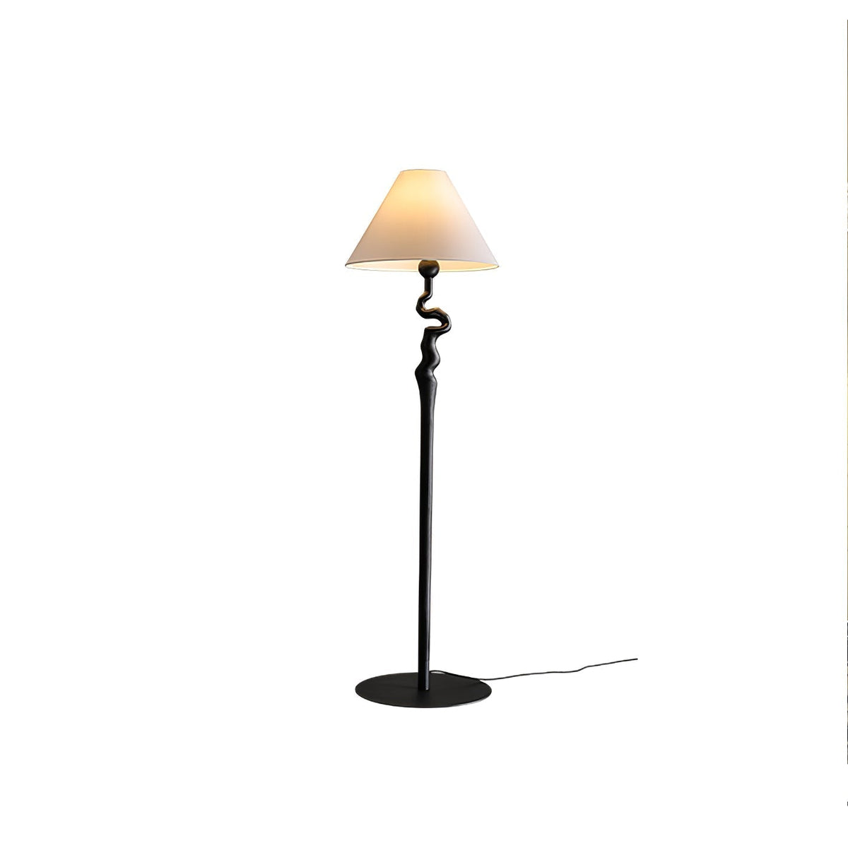 Avloril artystyczna lampa stojąca z drewna