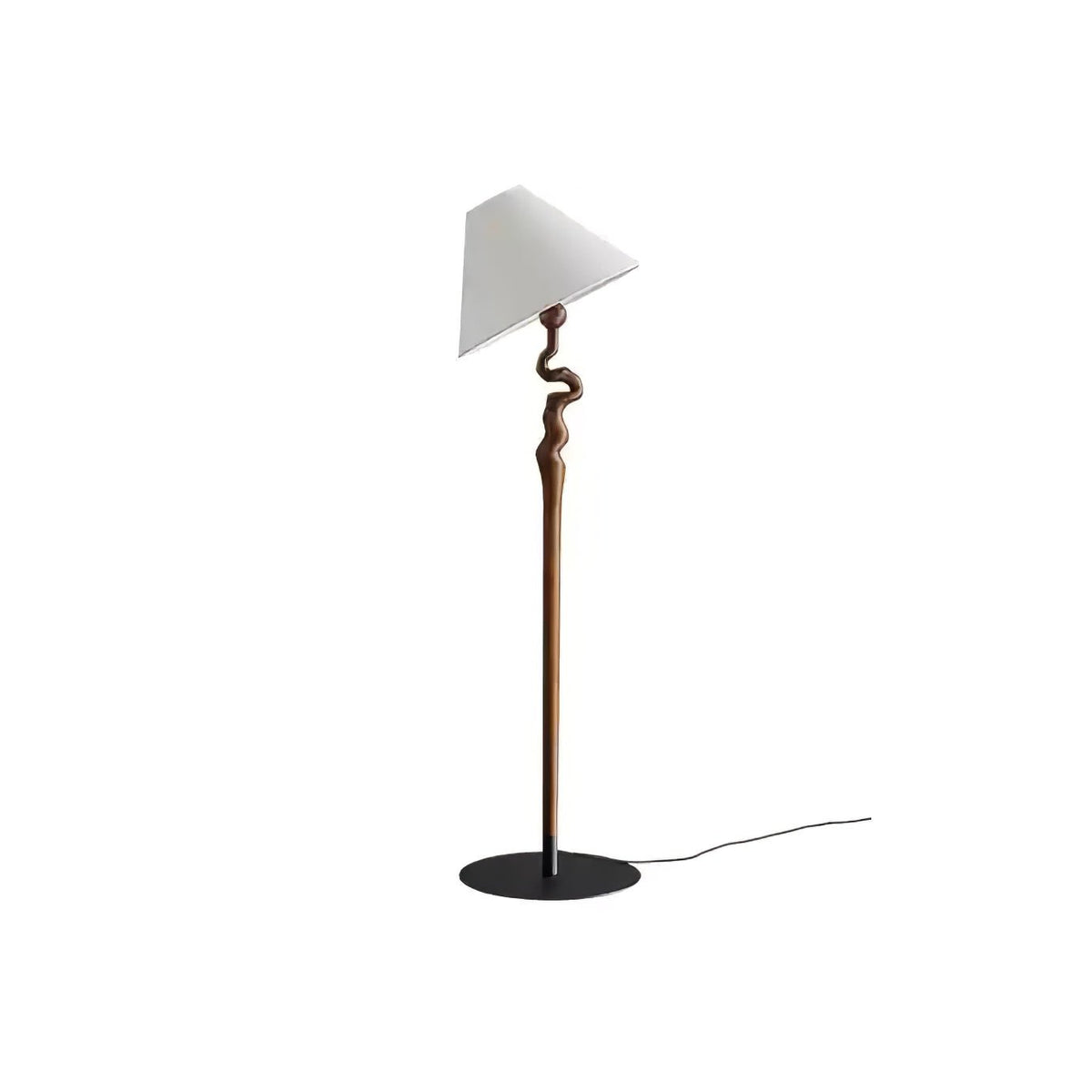 Avloril artystyczna lampa stojąca z drewna